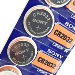 Bateria Lithium CR2032 3V - Sony com 5 unidades