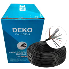 Cabo de Rede CAT5e Blindado STP CCA - CFTV Deko ou Life Data