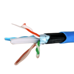 Cabo de Rede CAT6 FTP Blindado Externo Dupla Capa Copperlan - PRETO 