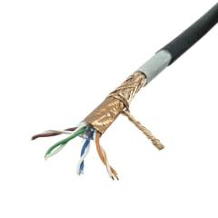Cabo de Rede CAT6 STP CCA Blindado Dupla Capa Externo Tozz - Montado