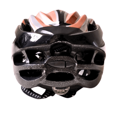 Capacete de Bicicleta com Sinalizador Deko - Preto/Dourado